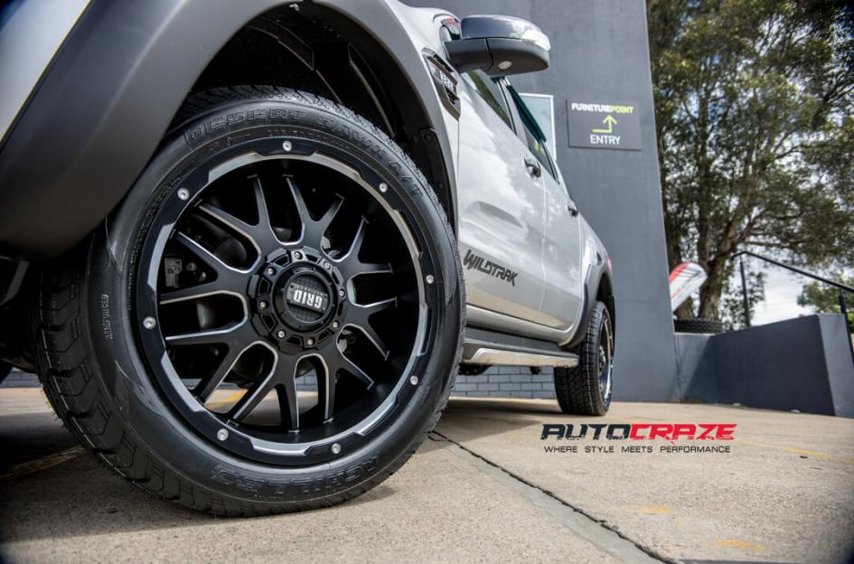 FORD RANGER GD02 MATTE BLACK MILLED ACCENTS